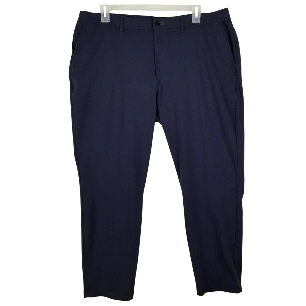 Public Rec Work to Play Pants‎ Mens 42x30 Navy Blue Stretch Chino Trousers
